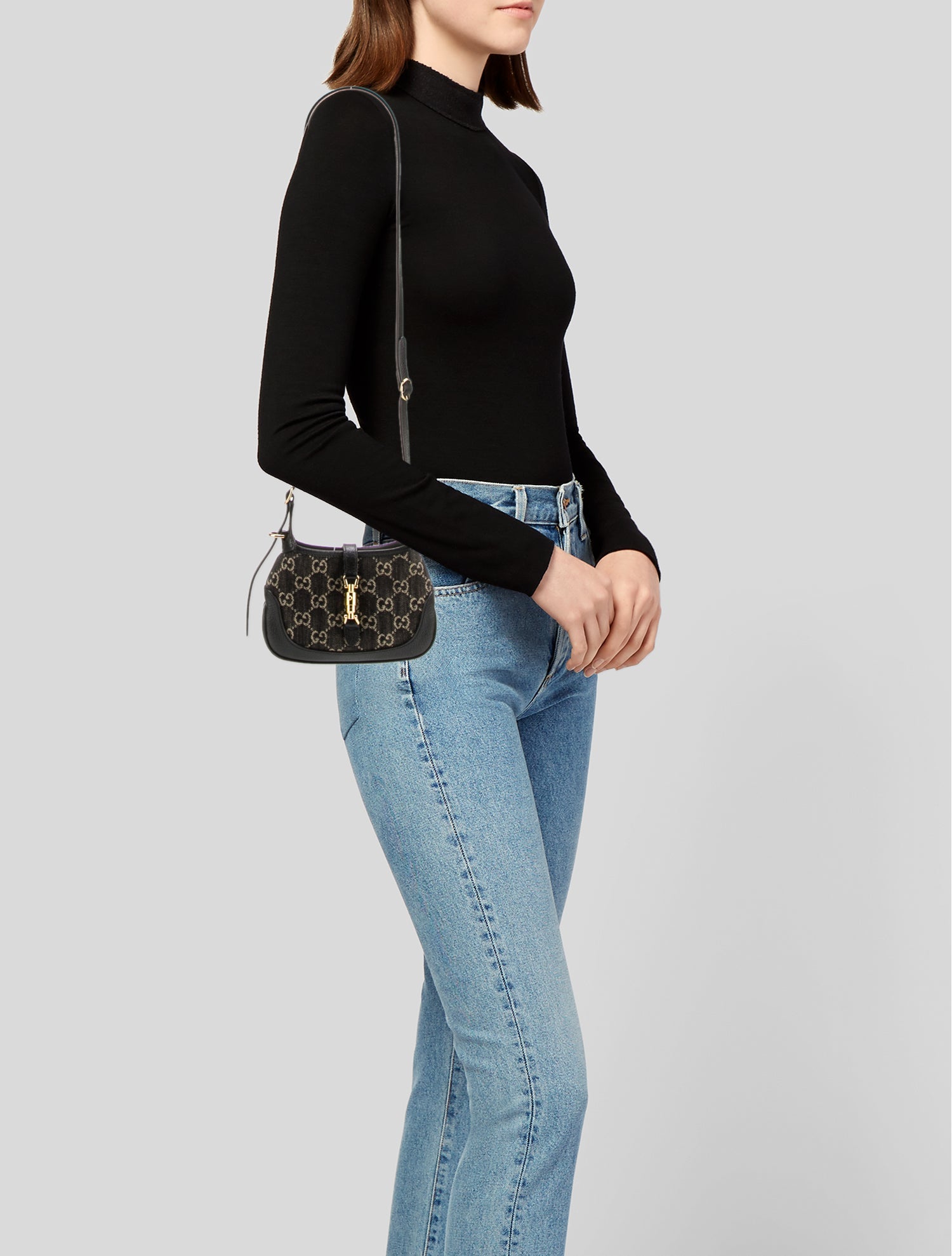 Gucci GG Denim Jackie 1961 Mini