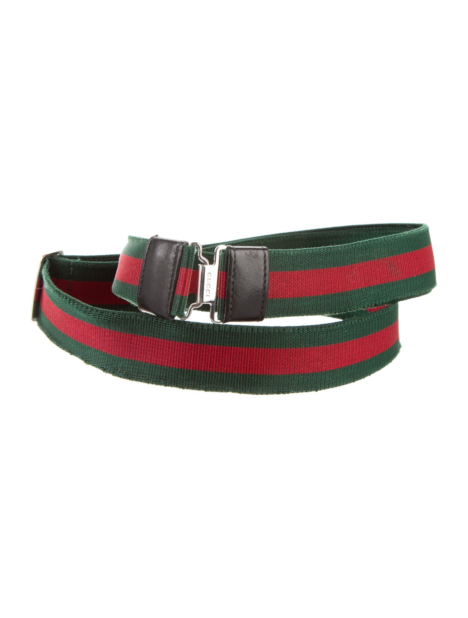 Gucci Web Accent Canvas Belt