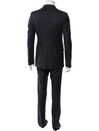 Gucci Bee Accent Wool Two-Piece Suit
