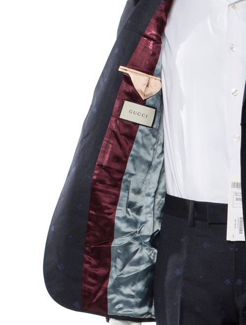 Gucci Bee Accent Wool Two-Piece Suit