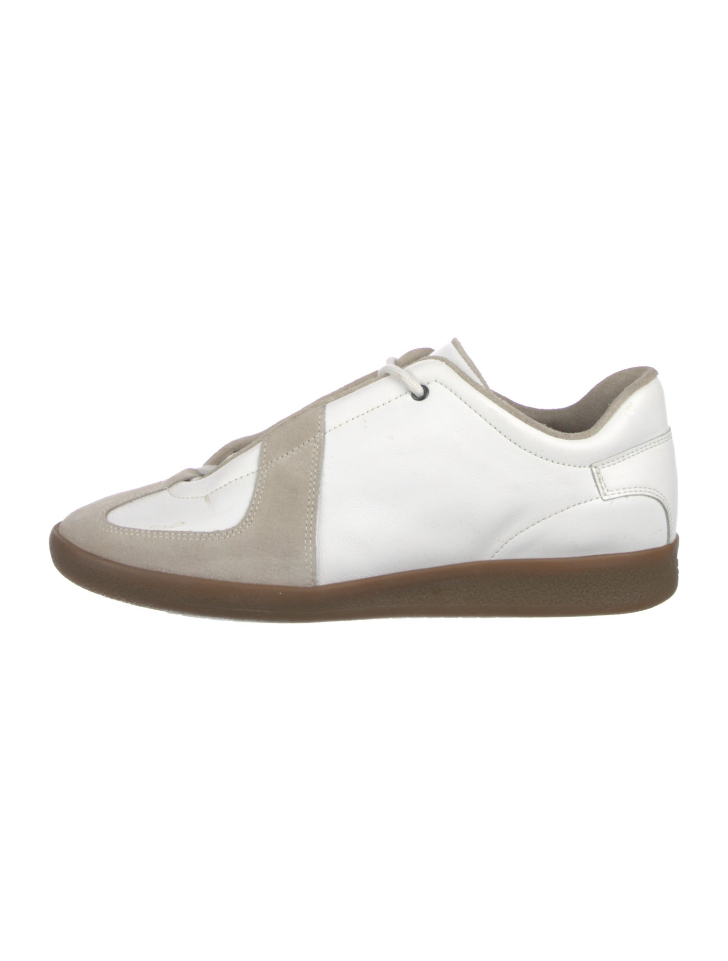 Gucci Leather Colorblock Pattern Sneakers