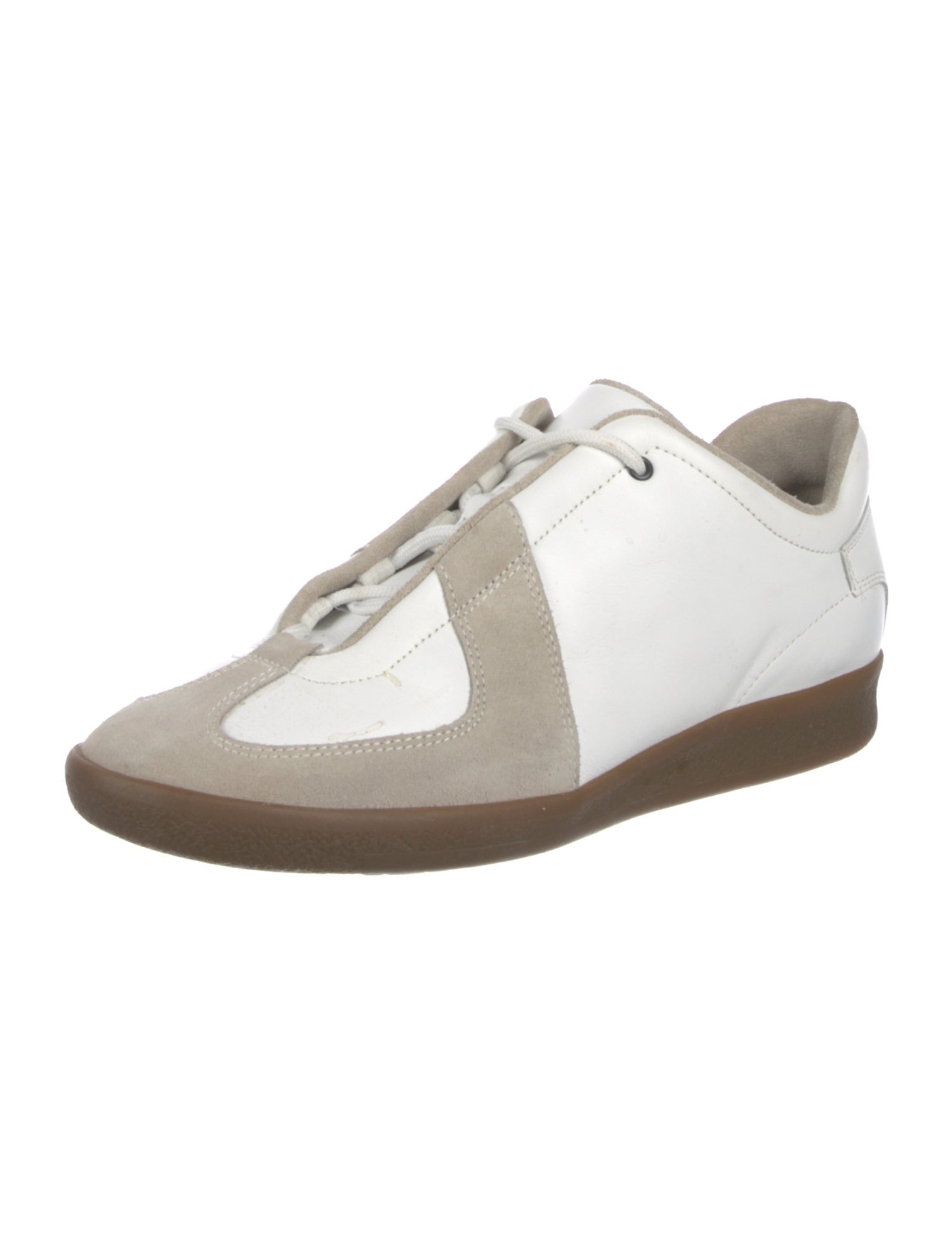 Gucci Leather Colorblock Pattern Sneakers