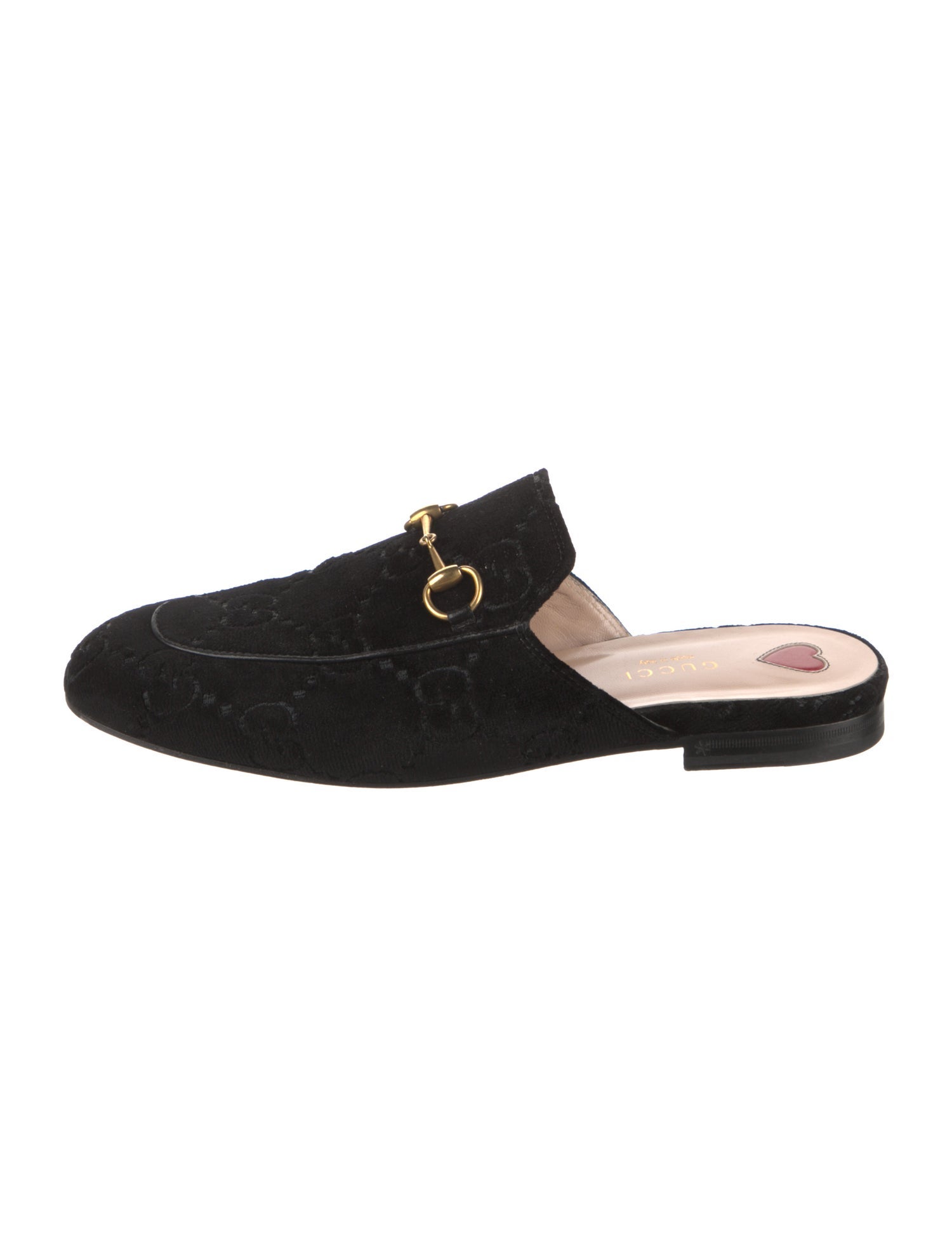 Gucci GG Logo Velvet Mules