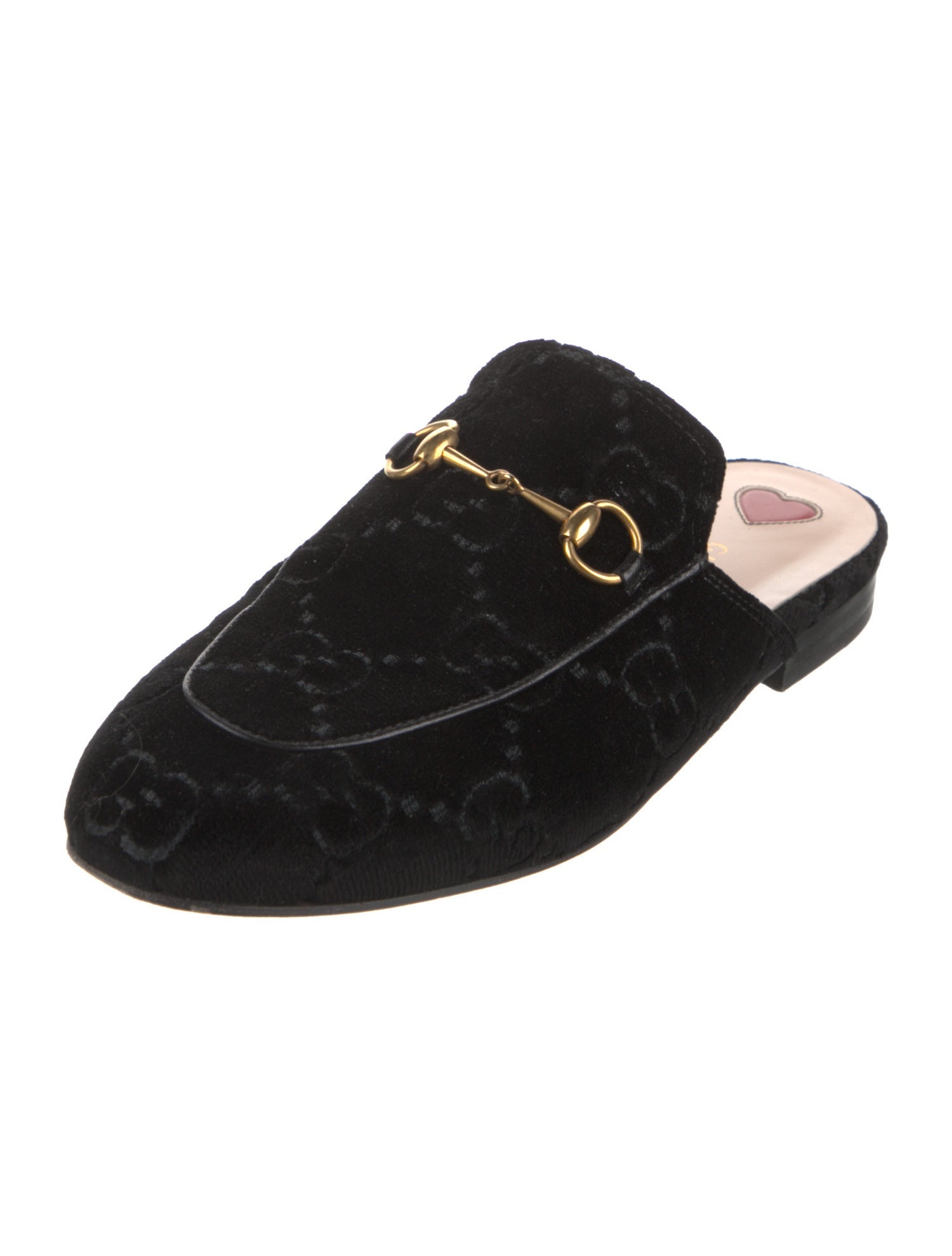 Gucci GG Logo Velvet Mules