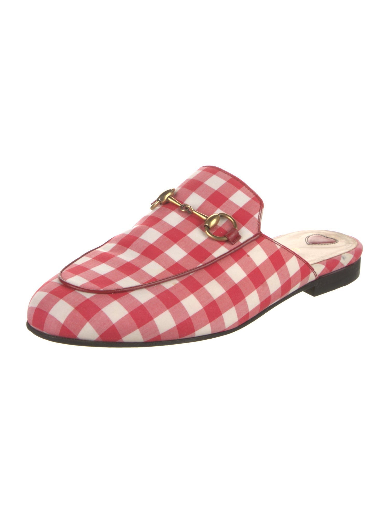 Gucci Horsebit Accent Printed Mules