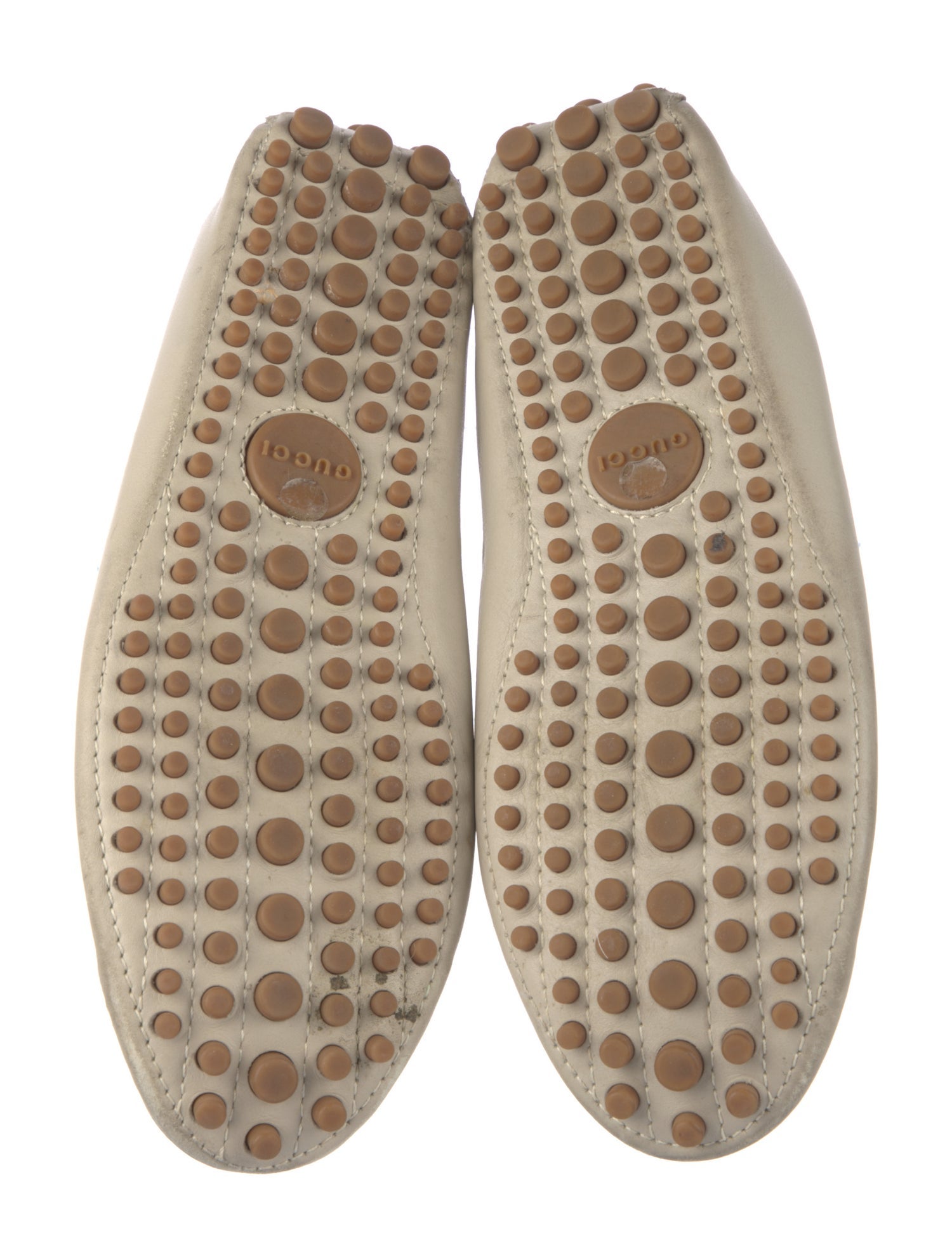 Gucci Web Accent Leather Drivers