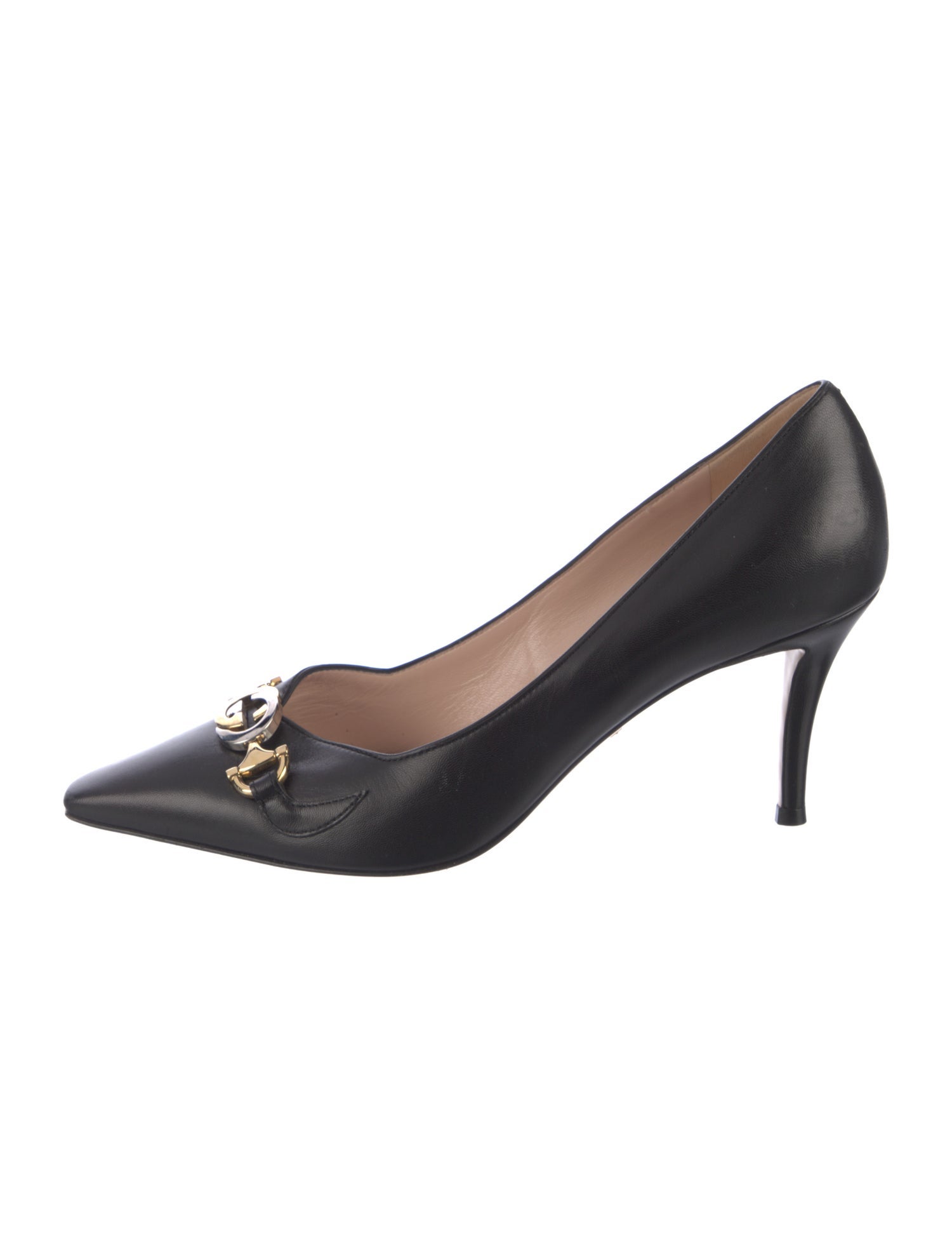 Gucci Interlocking G Horsebit Leather Pumps