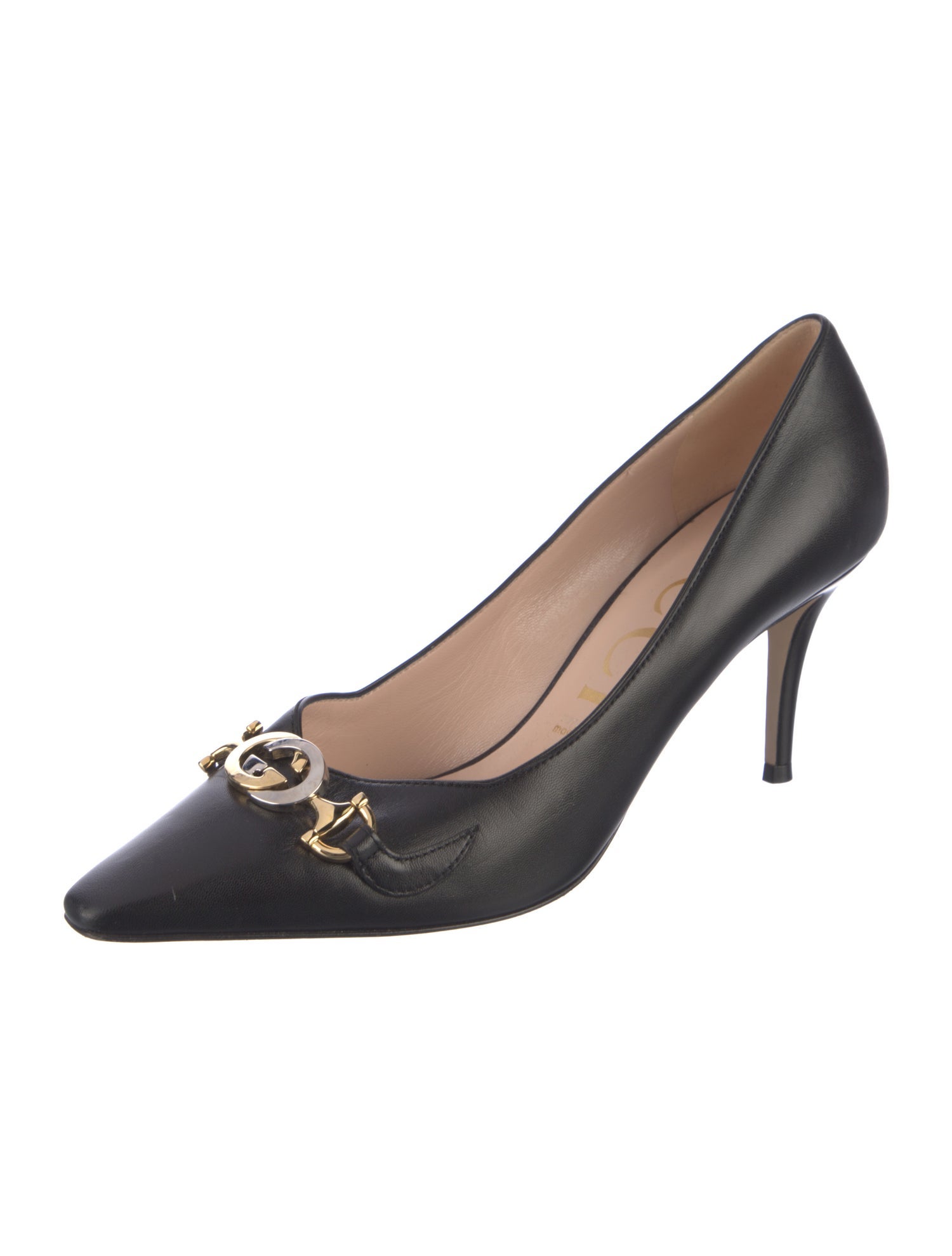 Gucci Interlocking G Horsebit Leather Pumps