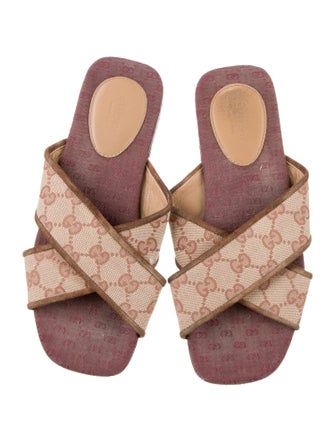Gucci GG Canvas Canvas Slides