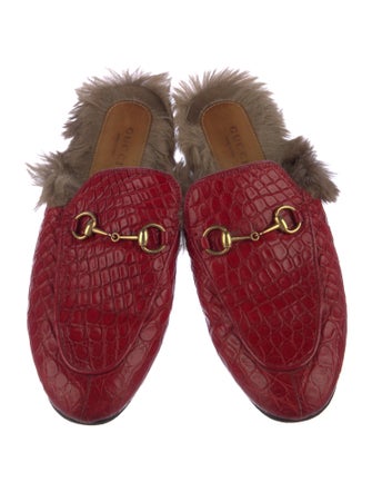 Gucci Princetown Horsebit Accent Mules