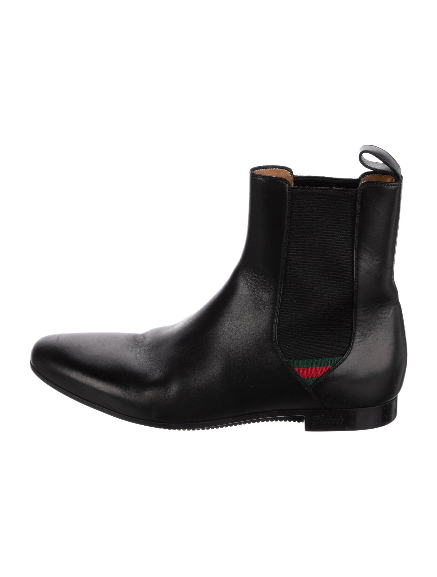 Gucci Leather Chelsea Boots