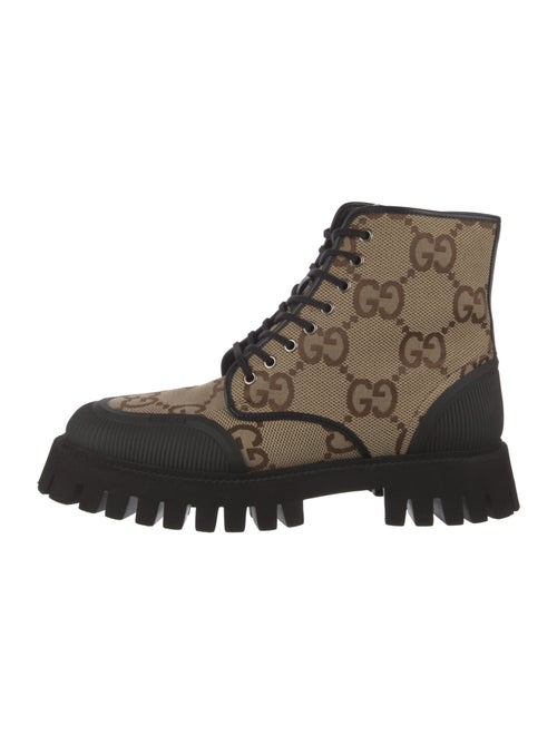 Gucci GG Canvas Canvas Combat Boots