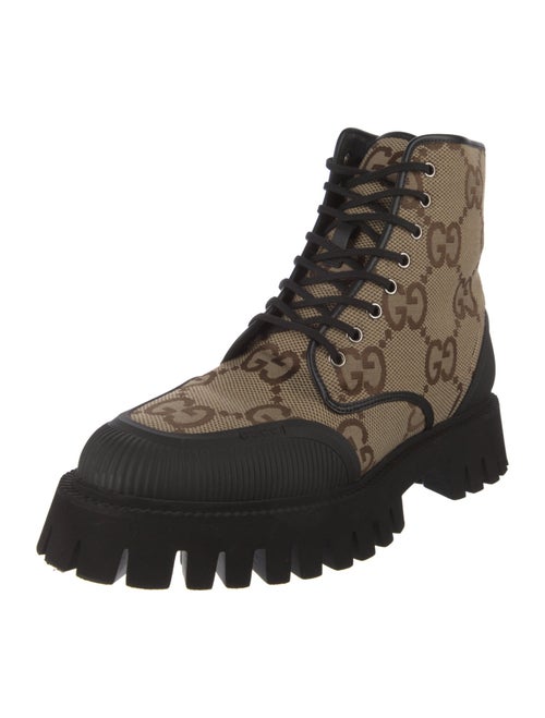 Gucci GG Canvas Canvas Combat Boots
