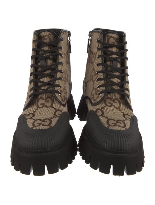 Gucci GG Canvas Canvas Combat Boots