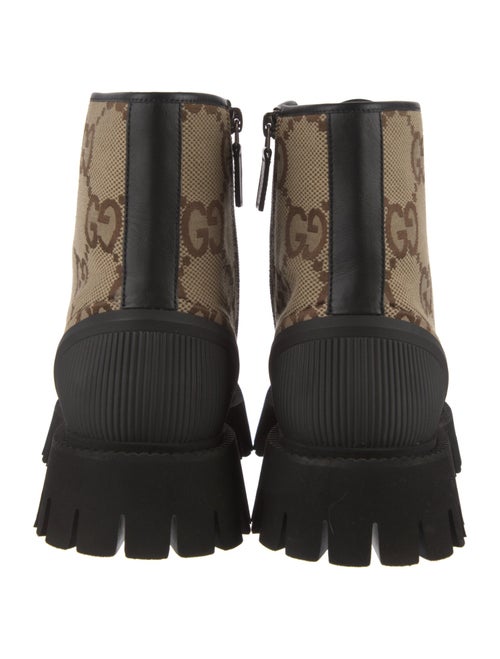 Gucci GG Canvas Canvas Combat Boots