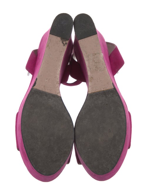 Gucci Horsebit Accent Suede Slingback Pumps