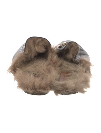 Gucci Horsebit Accent Leather Slippers