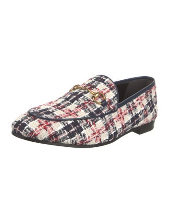 Gucci Tweed Tweed Pattern Loafers