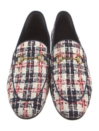 Gucci Tweed Tweed Pattern Loafers