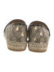 Gucci GG Supreme Leather Trim Embellishment Espadrilles