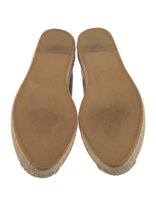 Gucci GG Supreme Leather Trim Embellishment Espadrilles