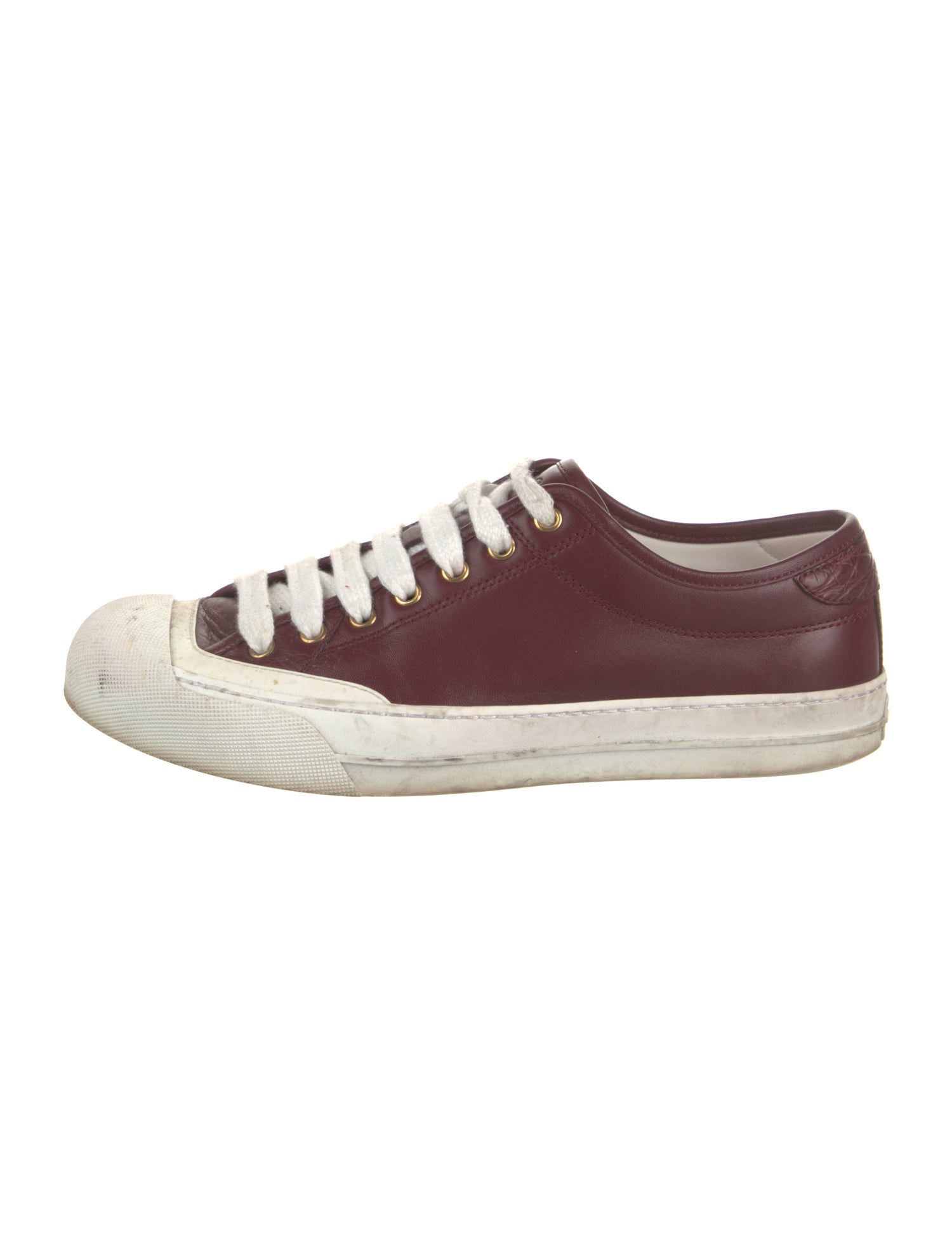 Gucci Sylvie Web Accent Leather Sneakers