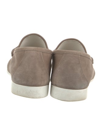 Gucci Horsebit Accent Suede Loafers