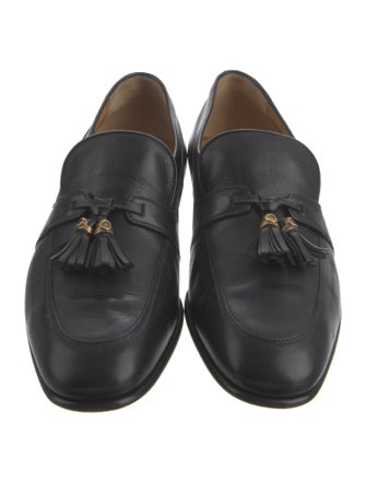 Gucci Mandala Leather Dress Loafers