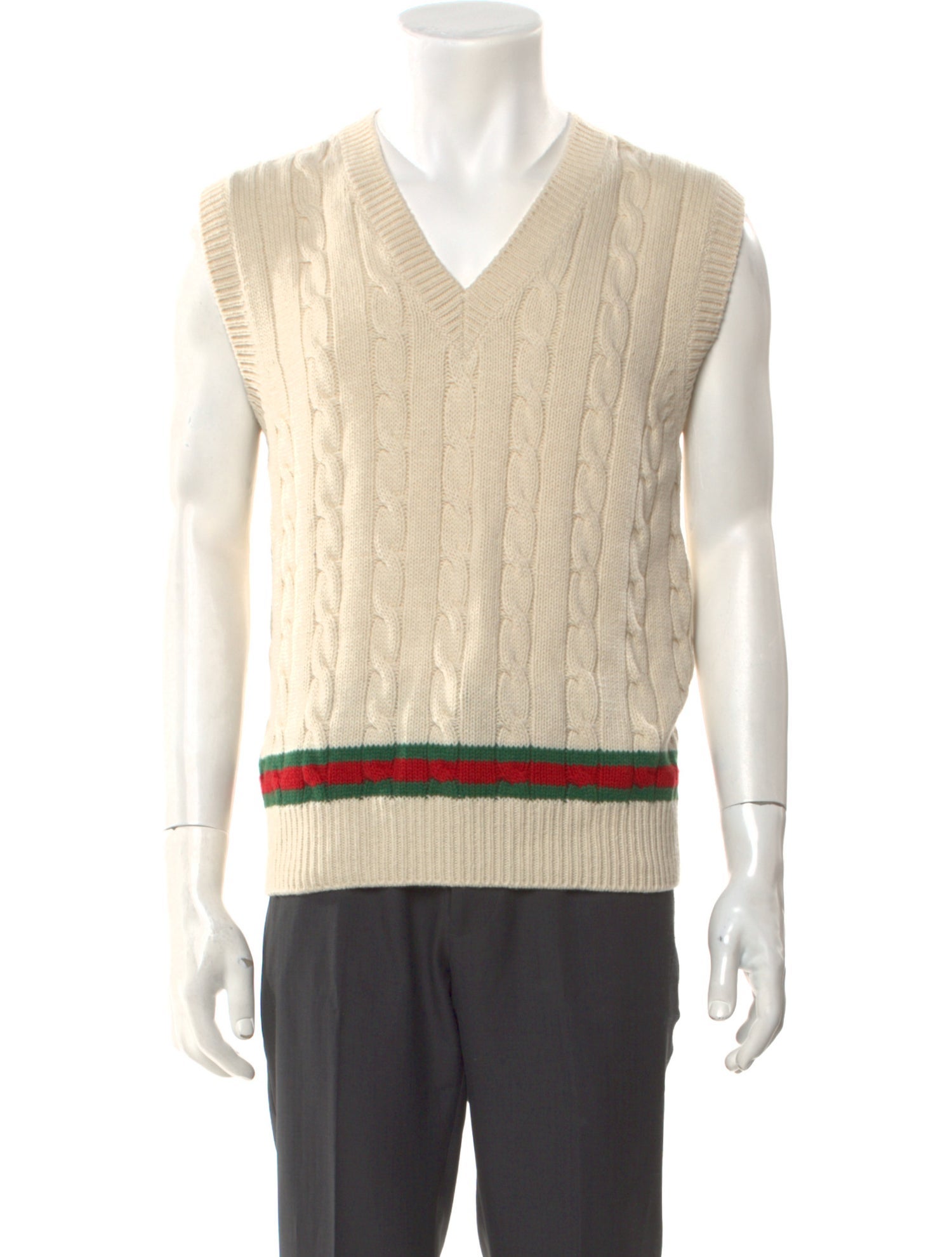 Gucci 2022 Web Accent Sweater Vest w/ Tags