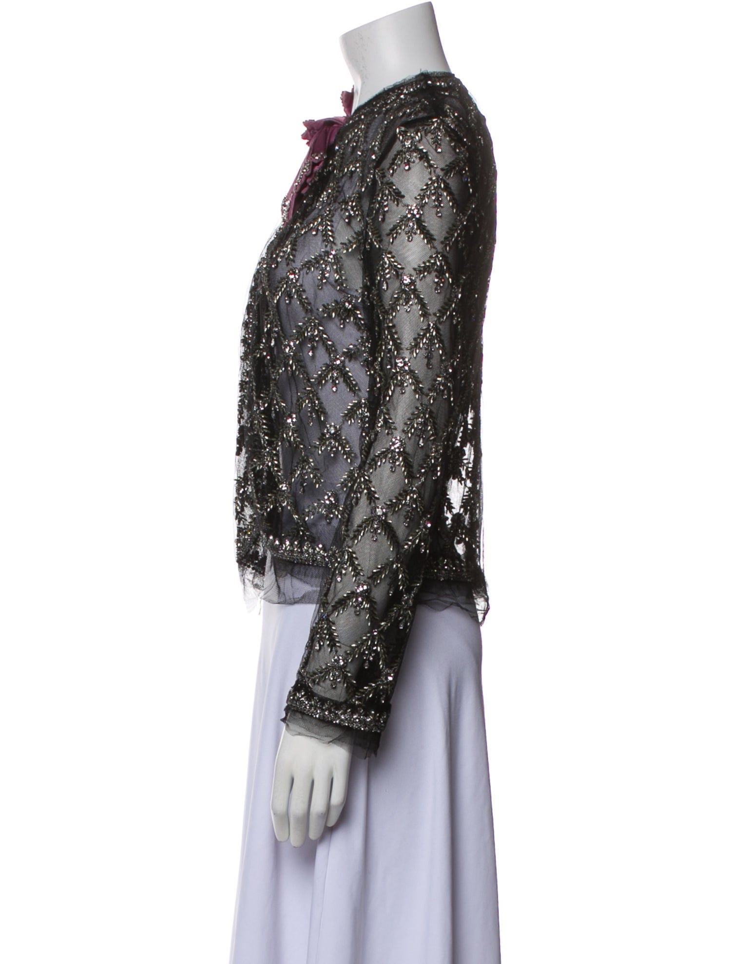 Gucci Lace Pattern Evening Jacket