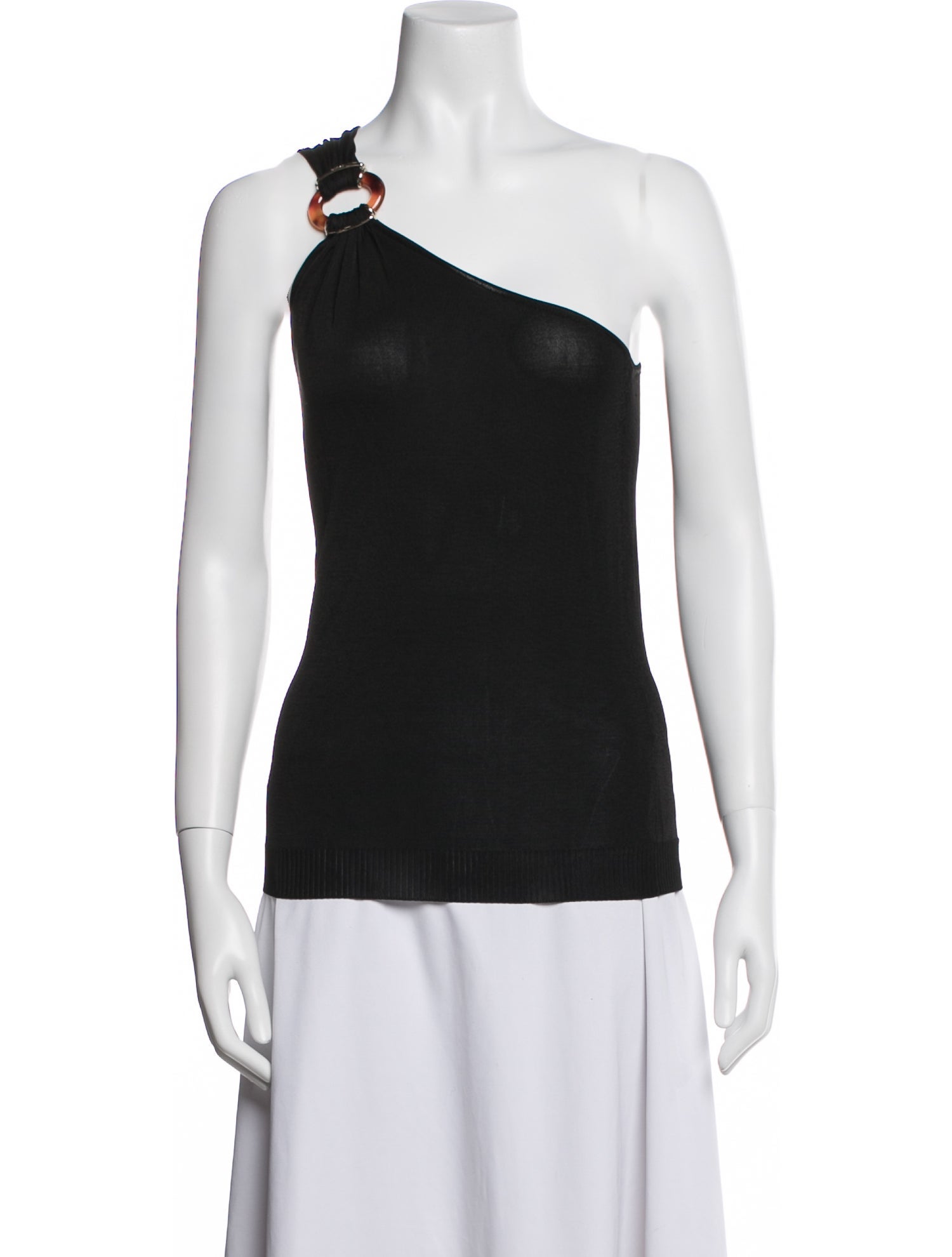 Gucci Silk One-Shoulder Top