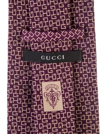 Gucci Patterned Silk Tie