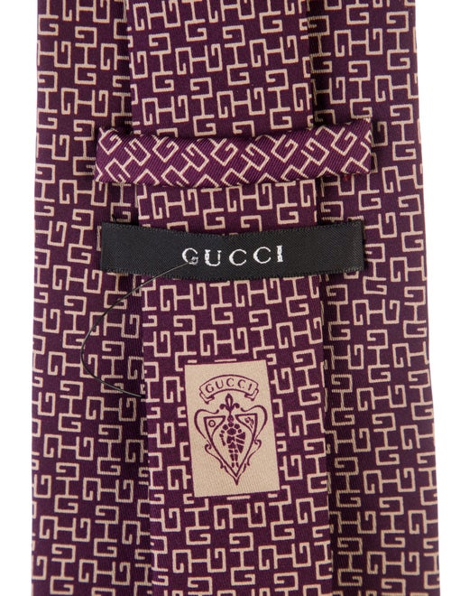 Gucci Patterned Silk Tie