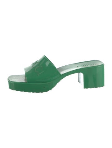 Gucci Sandals Rubber Slides IT 37 | 7