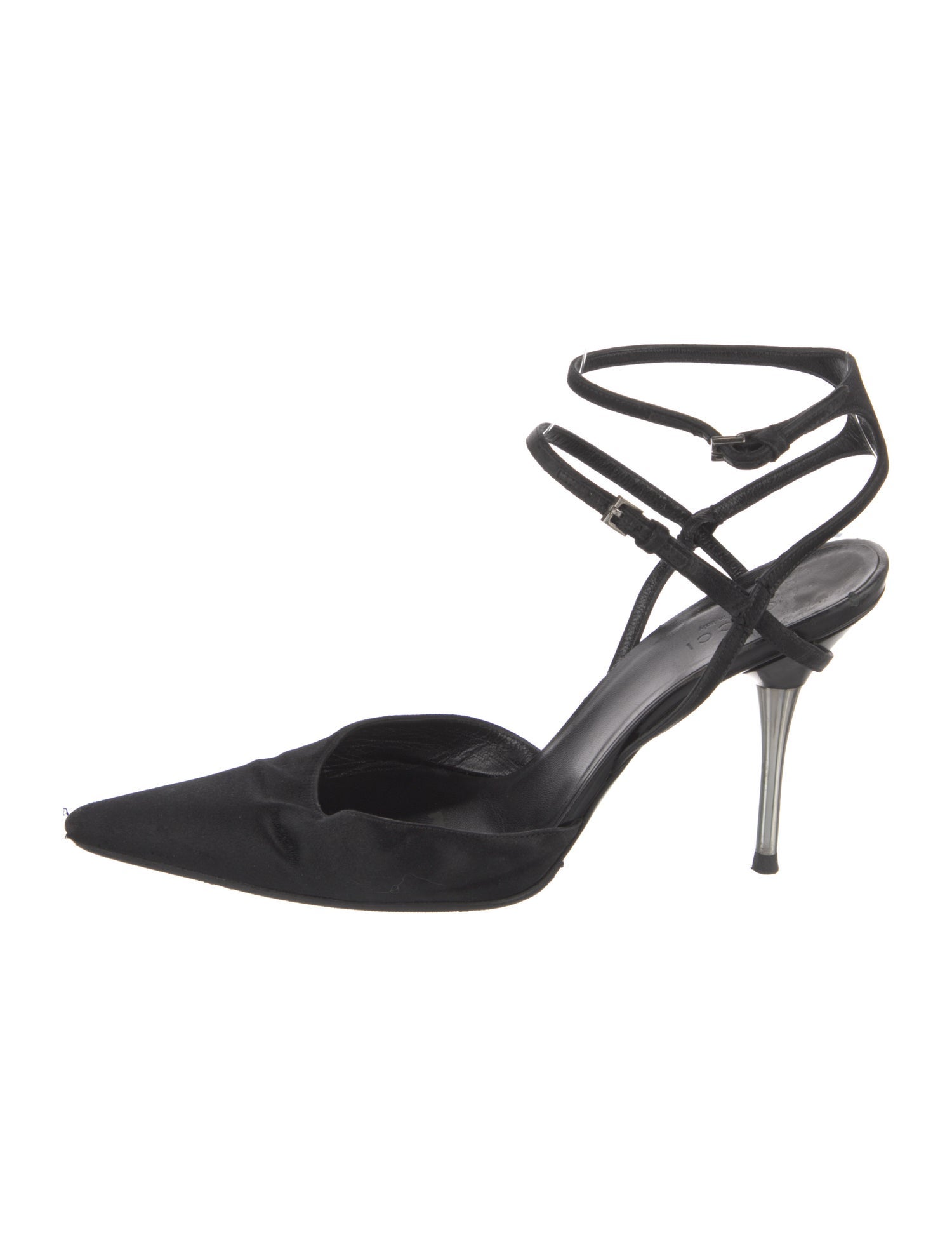 Gucci Satin Slingback Pumps