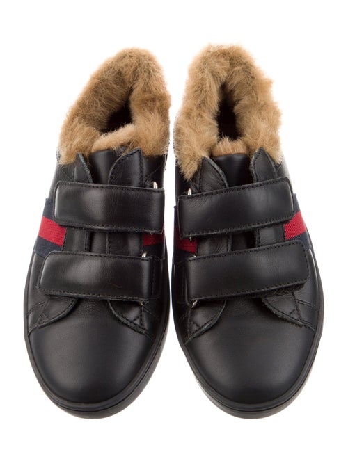Gucci Ace Faux-Fur Trimmed Sneakers