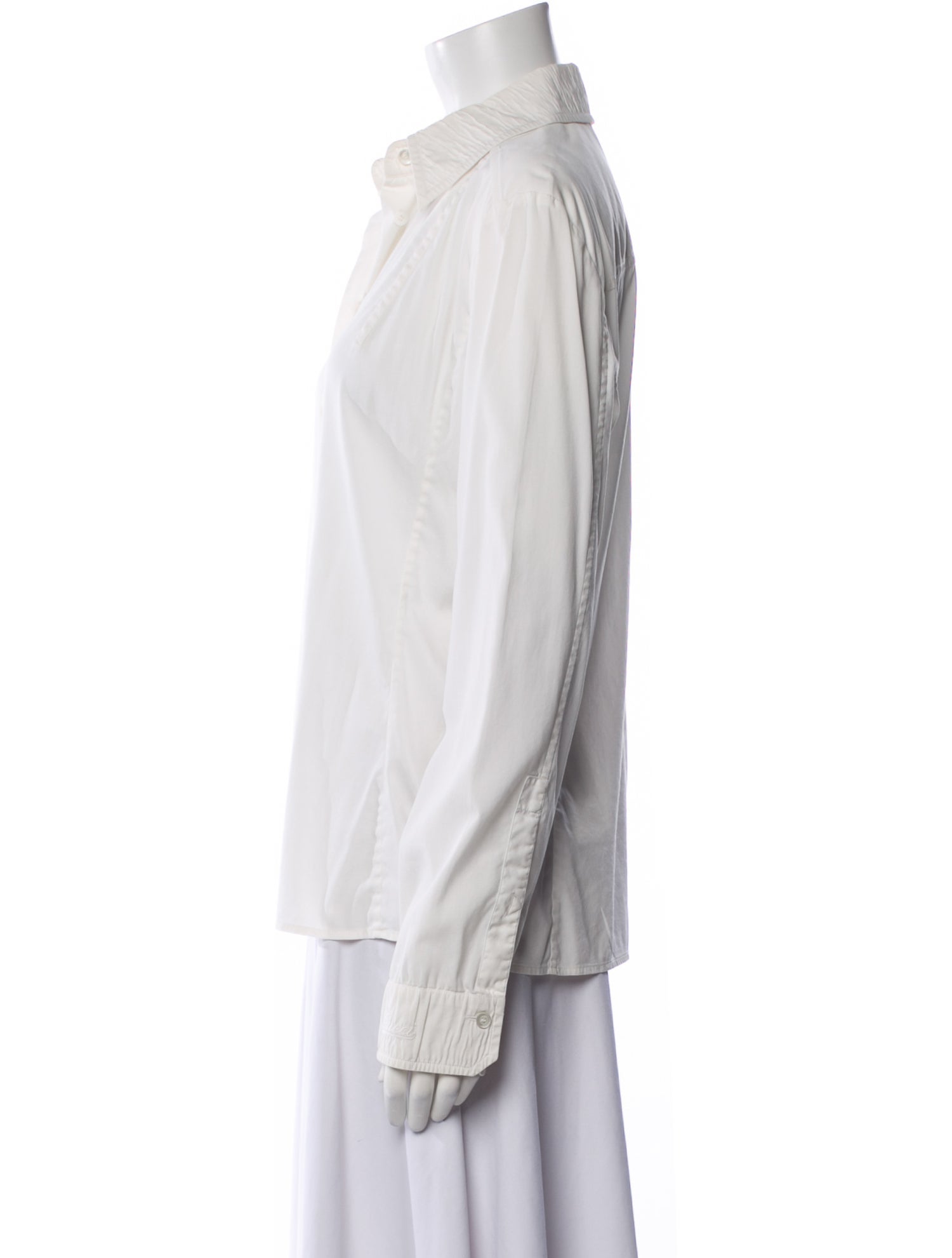 Gucci Long Sleeve Button-Up Top