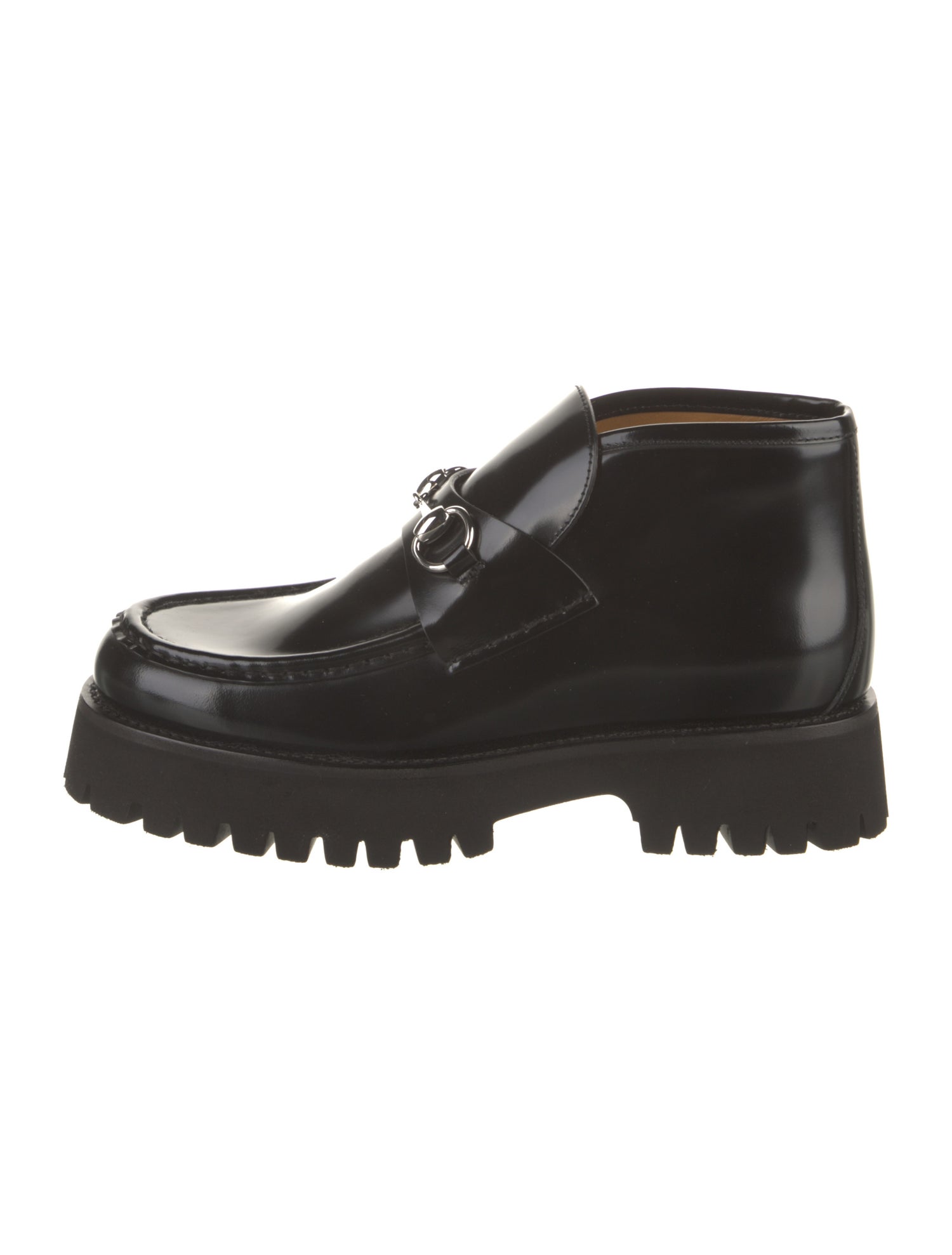 Gucci Horsebit Accent Leather Boots