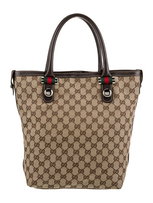 Gucci GG Canvas Web Match Ball Tote