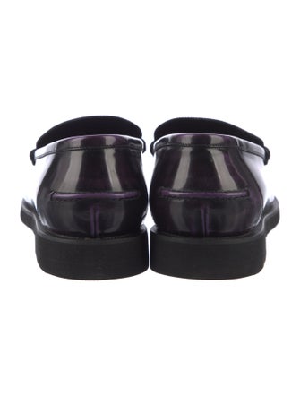 Gucci Sylvie Web Accent Leather Oxfords