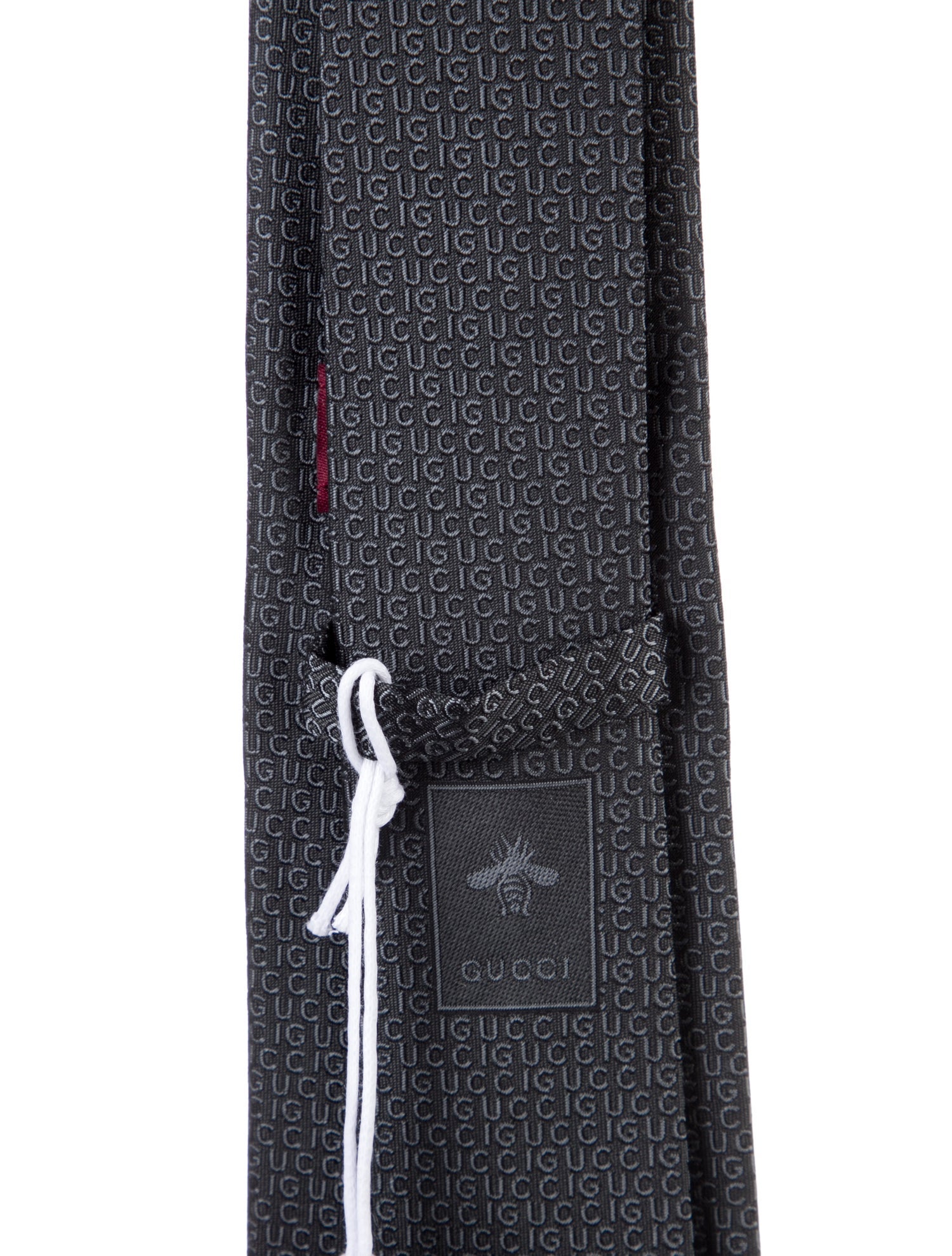 Gucci Pattern Print Silk Tie w/ Tags