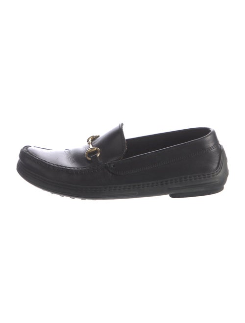 Gucci Horsebit Accent Leather Loafers