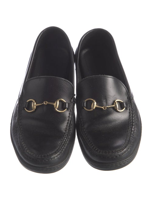 Gucci Horsebit Accent Leather Loafers