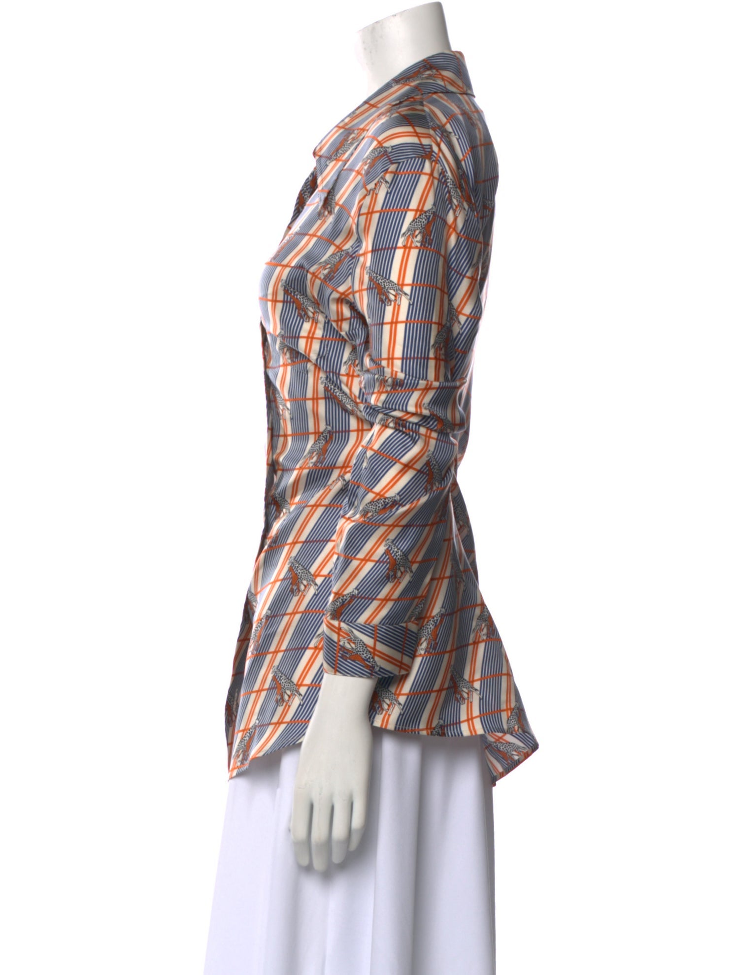 Gucci 2019 Silk Button-Up Top