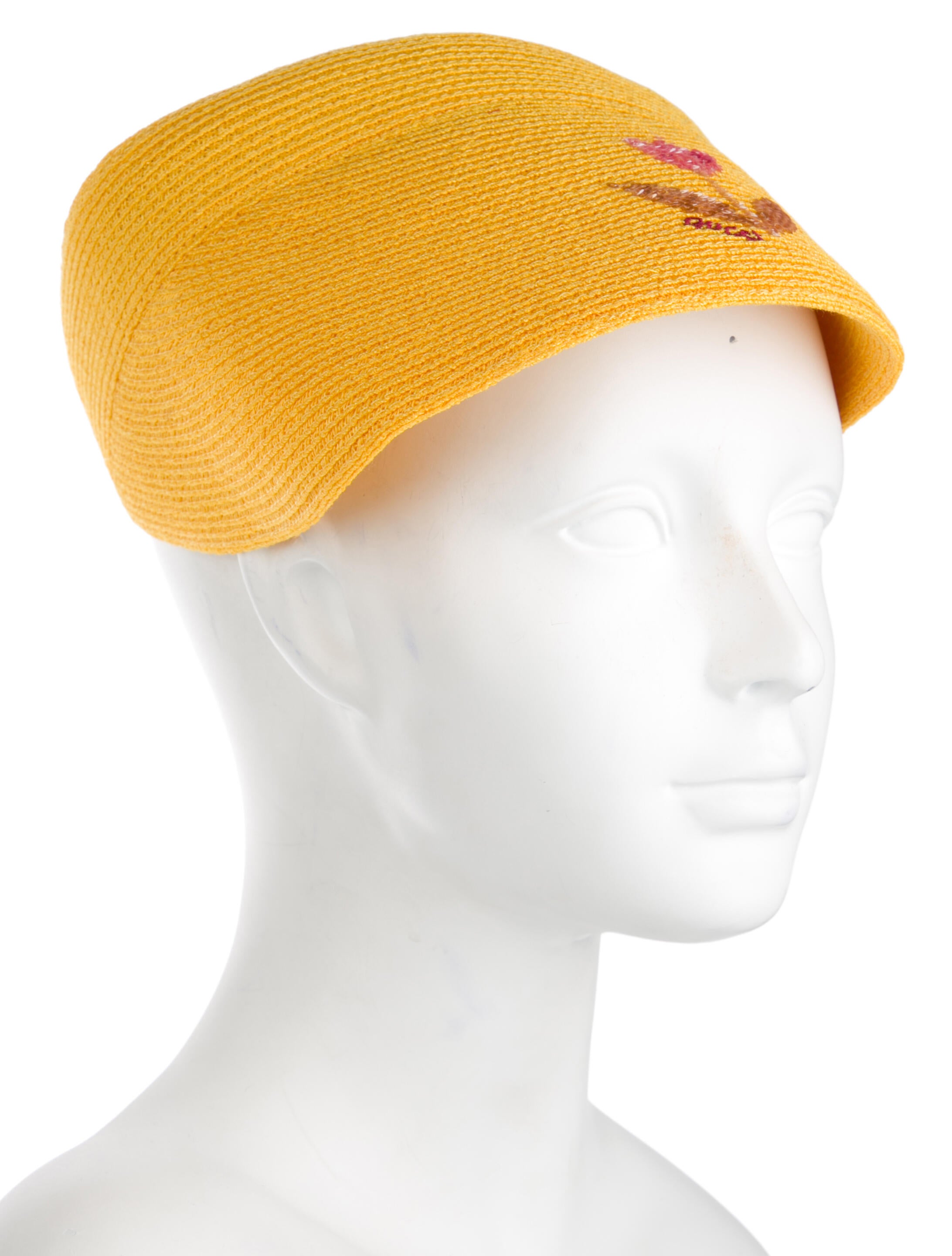 Gucci Gucci Women's Embroidered Sun Visor w/Tags