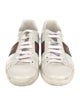 Gucci Web Accent Leather Sneakers