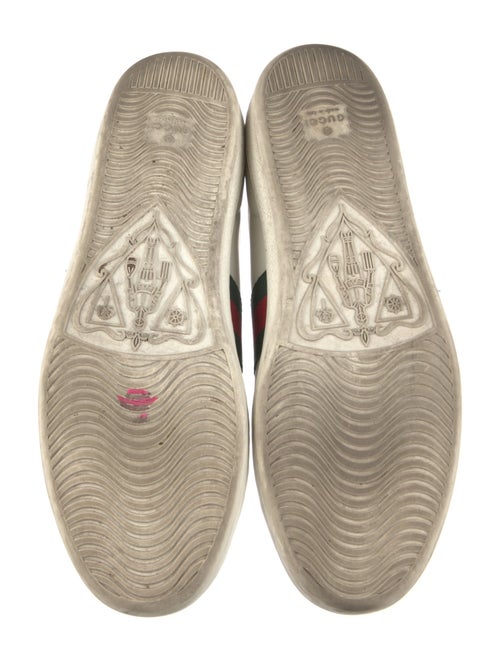Gucci Web Accent Leather Sneakers