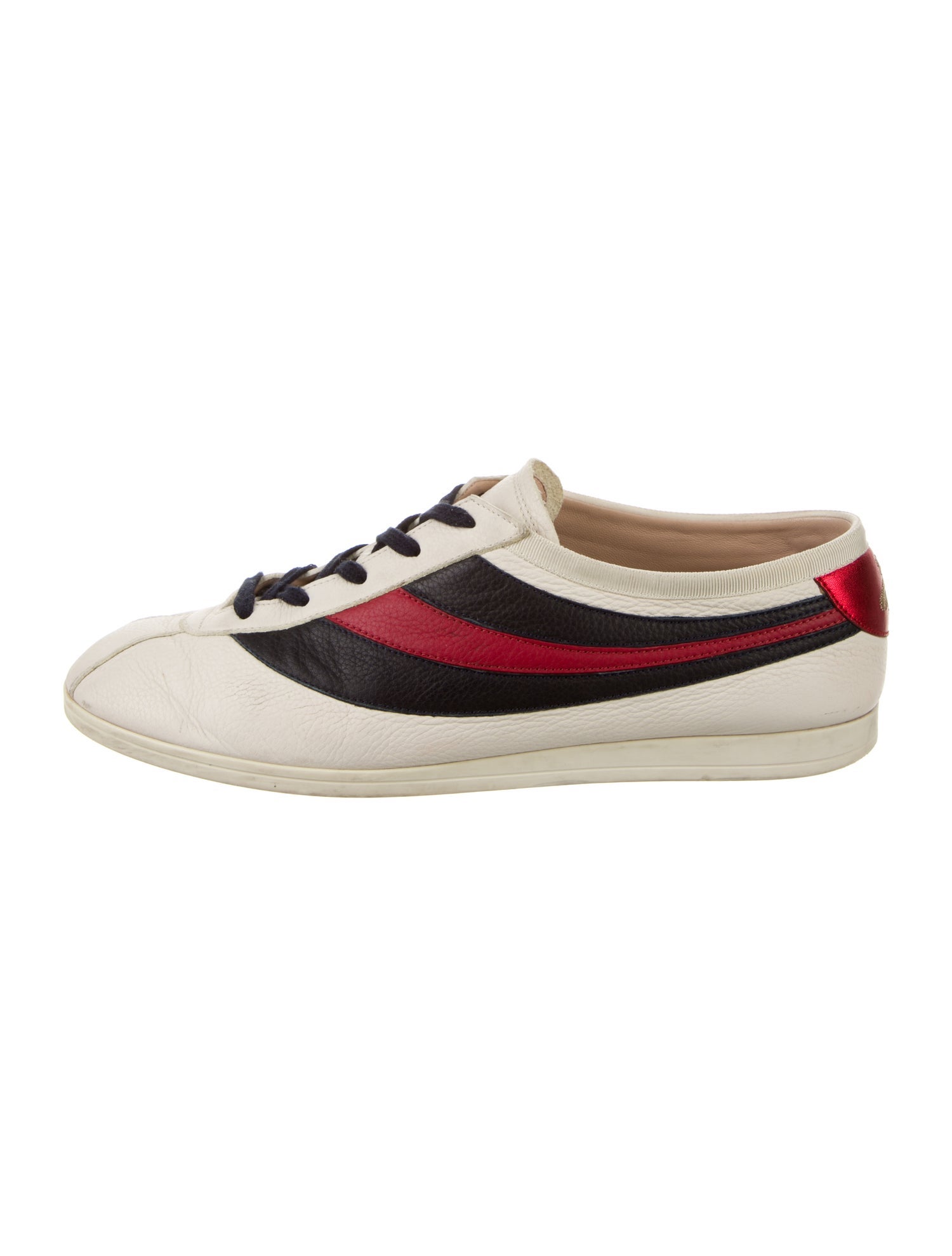 Gucci Sylvie Web Accent Leather Sneakers
