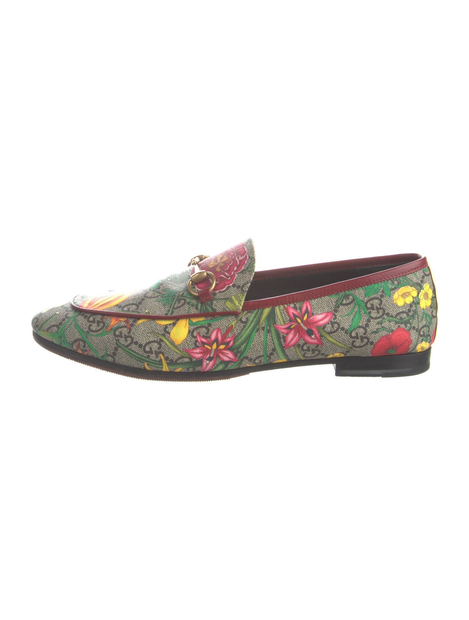 Gucci Flora Print Loafers