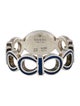 Gucci Enamel Interlocking G Logo Ring